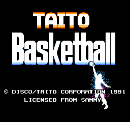 Taito Basketball Title Screen